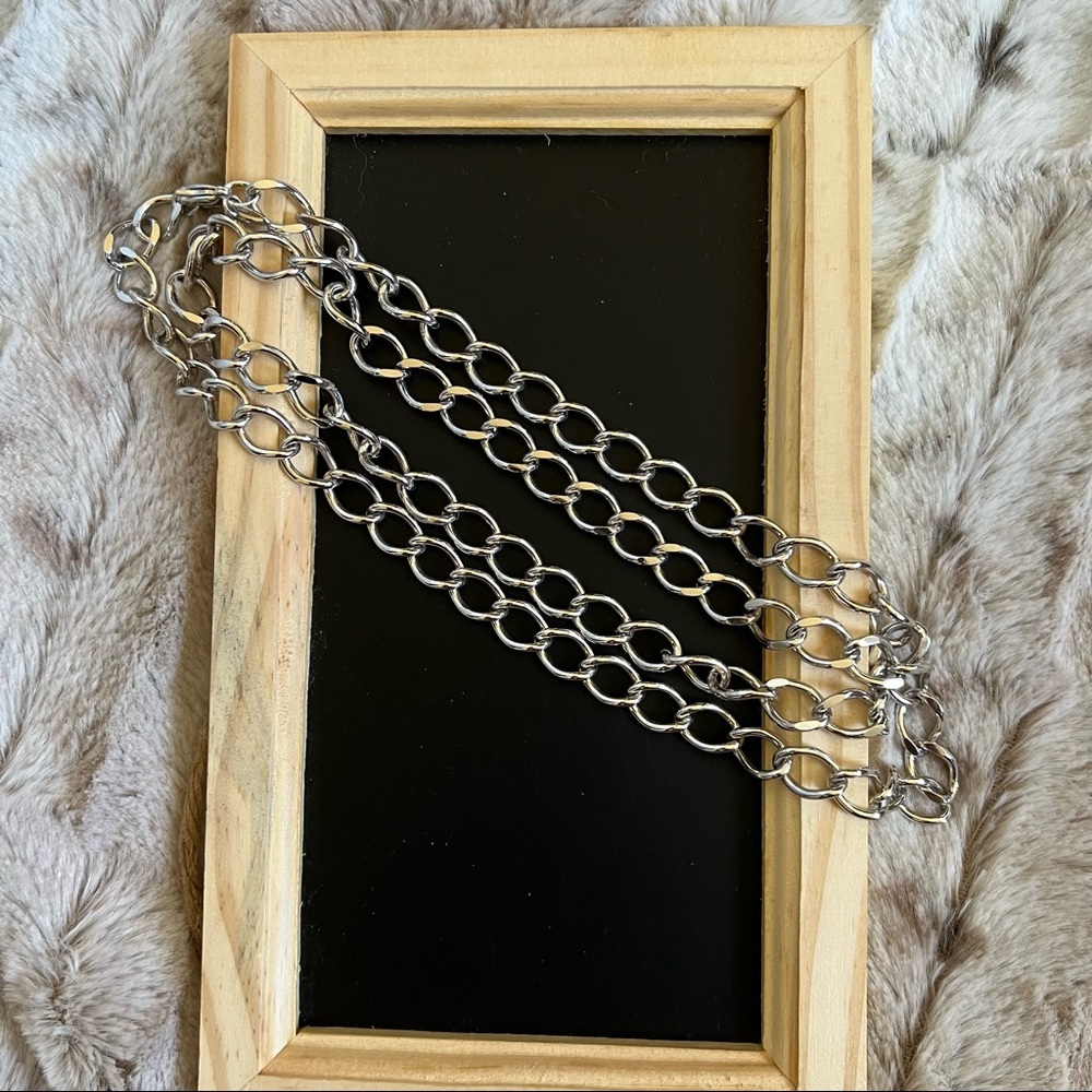 Erwin Pearl 36” Silver Tone Necklace